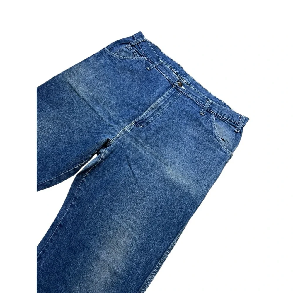 Dickies Carpenter Jeans‎ Mens 40x30 Blue Vintage 80s Workwear Distressed Denim